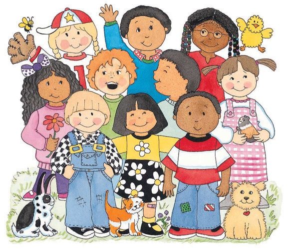 Best Friends, watercolor illustration by Teresa Walsh